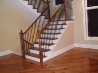 Hardwood stairs
